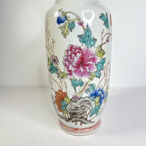 Vintage Chinese Vase Procelain 13 inches Red Stamp on Bottom - Picture 2 of 11